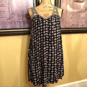 DEX Floral Rayon Dress size S EUC